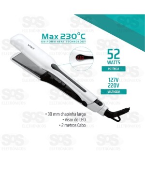 Chapinha De Cabelo Com Painel Bivolt Voyager V-556