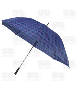 Guarda Chuva Grande Xadrez Manual Segma  SEG-XAD75