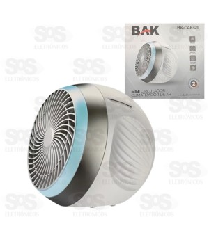 Mini Circulador e Umidificador de Ar e Difusor BAK-CAF321