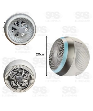 Mini Circulador e Umidificador de Ar e Difusor BAK-CAF321