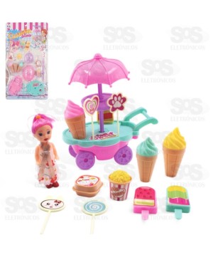 Carrinho de Sorvete com 19 Peças Pica Pau 3862