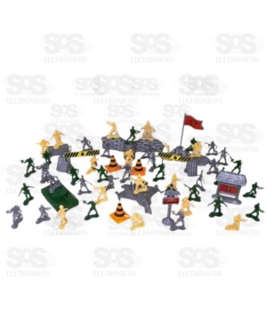 Balde Power Militar com 64 Peças Pica Pau 774