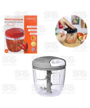 Mini Processador de Alimentos Manual  900ML Caerus CRS-2593