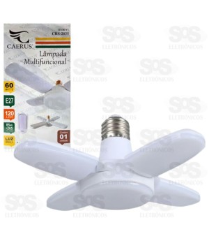 Lâmpada LED 4 Hélices 60W Caerus CRS-2035