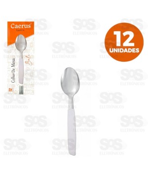 Kit Colher De Mesa Bali 12 Unidades Branca CRS-2650