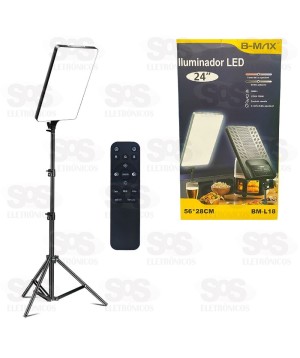 Iluminador LED 24 Polegadas Com Tripé B-Max BM-L18