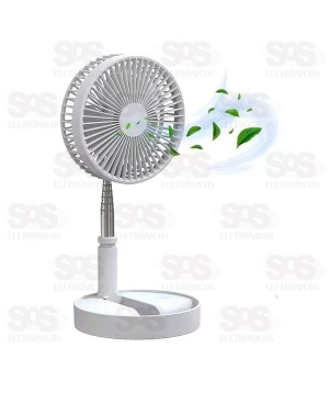 Ventilador Dobrável Portátil De Mesa Recarregável B-Max BM-F917