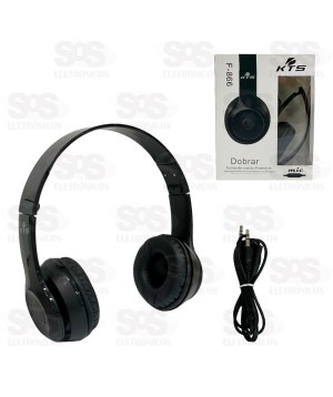 Fone De Ouvido Estéreo Com Microfone Cores Sortidas KTS F-866