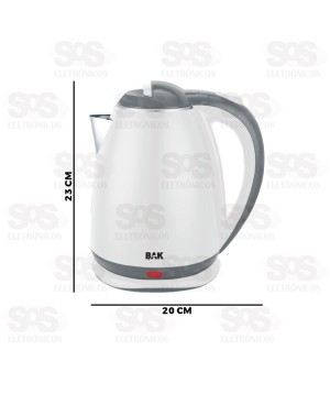 Chaleira Elétrica 1.8 Litros Cores Variadas 1100W Bak BAK-CEP18-127