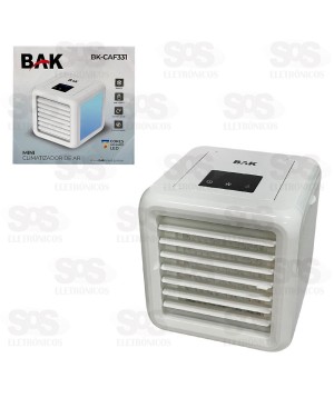Climatizador de Ar Com LED 3 Velocidades Bak BK-CAF331