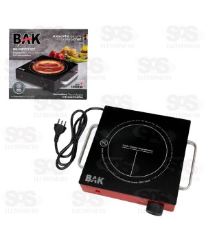 Fogareiro Elétrico Infravermelho 1 Boca 127V 1000W Bak BK-INF777-127