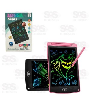 Lousa Mágica Infantil Colorida 10 Polegadas Segma SEG-LMG10