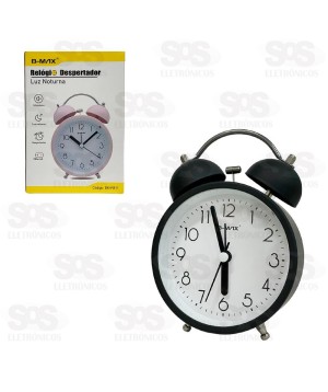Relógio Analógico Com Despertador B-Max BM-R811