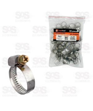 Abraçadeira Metálica 10x16MM 50 Unidades TroyaTools TRY-0095