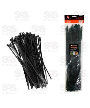 Abraçadeira De Nylon 7,6X400mm 50 Unidades TRY-0082