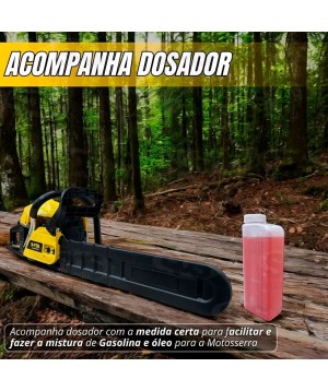 Motosserra Profissional à Gasolina B-Tek BT-DZ47