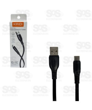 Cabo De Carregamento Type C Achatado Kaidi KD-16C