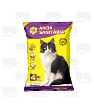 Areia Sanitária Tradicional 4kg Pet Toys 6287