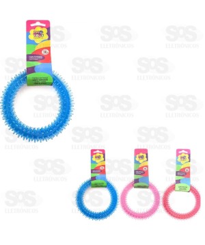 Argola Mordedor Pet Anemona Dentalpet 12 Cm Cores Variadas 0351A