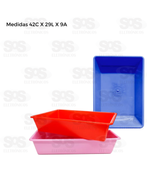 Bandeja de Areia Para Gato 6000ml Cores Variadas Pet Toys 1939