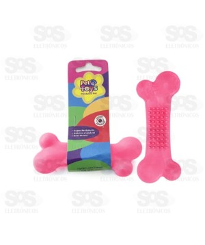 Ossinho Maciço Com Cravinho 9cm Cores Variadas Pet Toys 2318