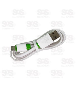 Cabo De Carregamento Micro USB V8 1 Metro Kaidi KD-39M