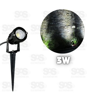 Espeto De Jardim Led 3W Branco Frio Maxbom 6086-11
