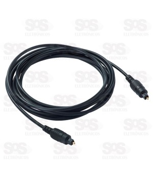 Cabo Óptico Para Áudio Digital 2 Metros Golden 8222