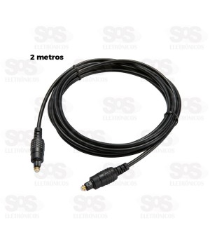 Cabo Óptico Para Áudio Digital 2 Metros Golden 8222