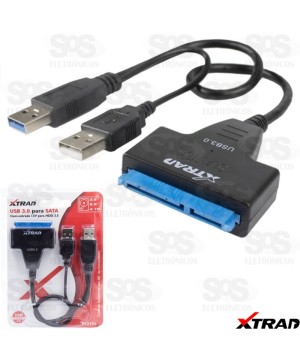 Cabo Adaptador USB 3.0 para SATA Xtrad xt2151