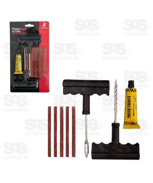 Kit Reparo Para Pneus Sem Câmara TroyaTools TRY-0039