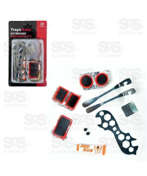 Kit Reparo Para Bicicletas TroyaTools TRY-0041