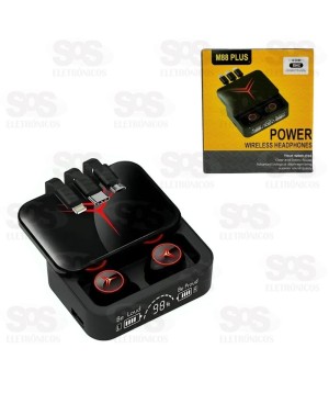 Fone De Ouvido Bluetooth Com Power Bank Altomex M88 Plus