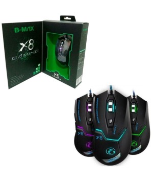 Mouse  Óptico om fio para Jogos Gamer B-MAX X8
