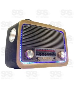 Rádio Retrô com Lanterna Altomex ad-3199
