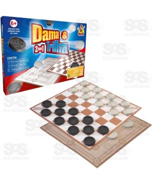 Jogo Dama E Trilha 2 Em 1 Yortis 604