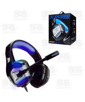 Fone Headset Gamer X Soldado Com LED Exbom GH-X1800