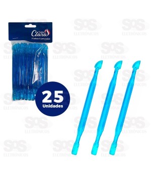 Espátula Dupla de Unha 25 Unidades Santa Clara
