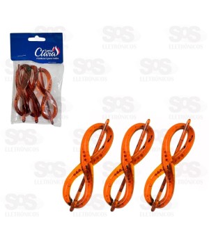 Prendedor De Cabelo Infinito 3 Unidades Santa Clara 3587