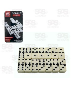 Dominó 28 Peças Lisas Clássico SQ-3443