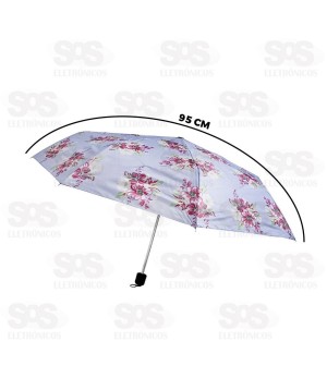 Guarda Chuva Manual Flores 95CM FBG4202
