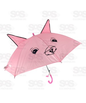 Guarda Chuva Orelhinhas Com Apito 78CM FBG-4227