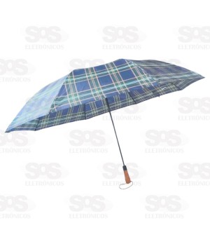 Guarda Chuva Automático Xadrez 120CM FBG4218