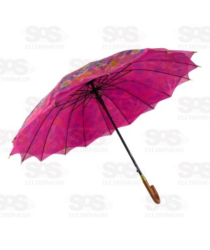 Guarda Chuva Dupla Camada Estampas Floridas 105CM FBG4224
