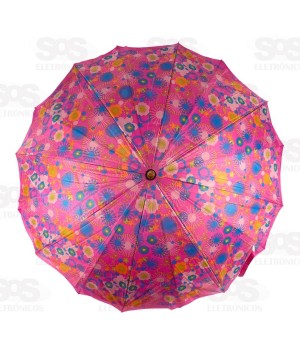 Guarda Chuva Dupla Camada Estampas Floridas 105CM FBG4224