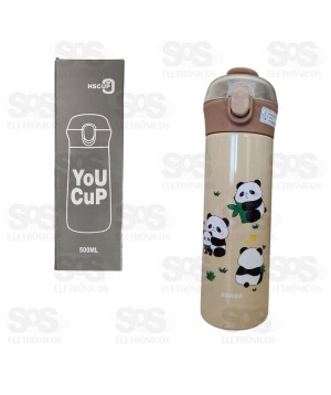 Garrafa Infantil Térmica 500ML Squeeze H-BW-1338