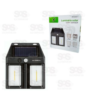 Luminária Solar LED Com Sensor X-Cell XC-LM-07