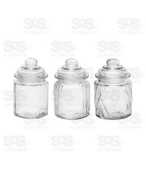 Potes de Vidro 3 Unidades 300ML 16919