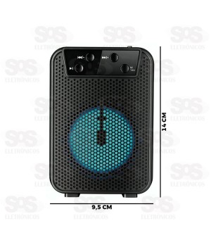 Caixa De Som 8W Bluetooth/USB/TF/FM Altomex AL-3159