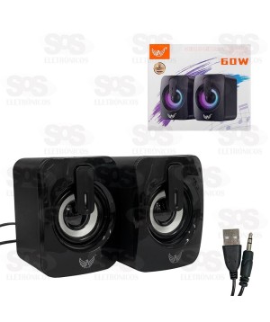 Caixa De Som Multimídia Com LED Altomex AL-1092